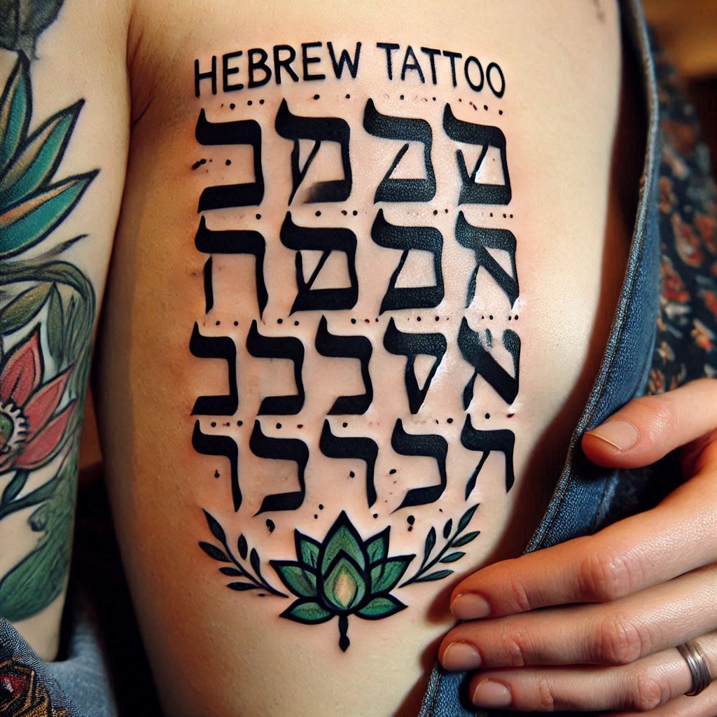 Price of a Tattoo in Hebrew on Arm קולין ברייס