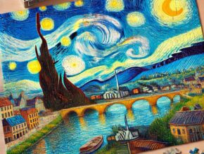 Gogh Jigsaw Puzzles Starry Night Over the Rhone Panorama Puzzle